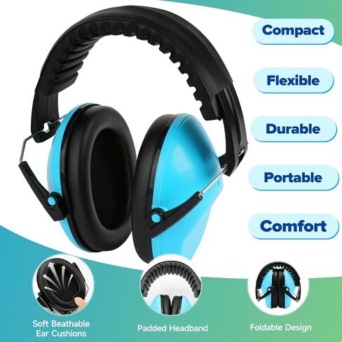 3 Pack Noise Canceling Headphones for Kids, Kids Ear Protection Earmuffs for Autism, Toddler, Children, Noise Cancelling Sound Proof Earmuffs/Headphones for Concerts, Air Shows, Fireworks in Saudi Arabia