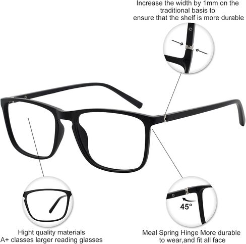 OCCI CHIARI Men’s Blue Light Blocking Reading Glasses Computer Readers (1.0 1.5 2.0 2.5 3.0 3.5 4.0 5.0 6.0) in Saudi Arabia