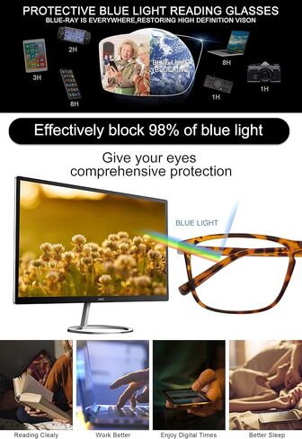 OCCI CHIARI Men’s Blue Light Blocking Reading Glasses Computer Readers (1.0 1.5 2.0 2.5 3.0 3.5 4.0 5.0 6.0) in Saudi Arabia