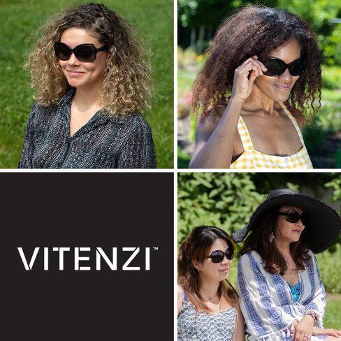 نظارات شمسية VITENZI Full Reader للنساء نظارات شمسية ملونة للقراءة مع قارئ كامل مدمج، Ferrara in Kuwait