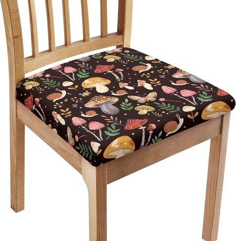 American Flag Daisy Square Dining Chair Cushion Cover Stretchy Chair Seat Decorative Cover Reusable Soft Office Chair Seat Slipcover Daily Decor Universal Fit, 1 Pack in Saudi Arabia