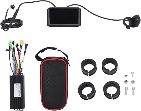 وحدة تحكم المحرك الكهربائي، وحدة تحكم محرك الدراجة الكهربائية، شاشة LCD، وحدة تحكم كهربائية 30 أمبير 3 أوضاع مع حقيبة وحدة تحكم لوحة UKC1 in Kuwait