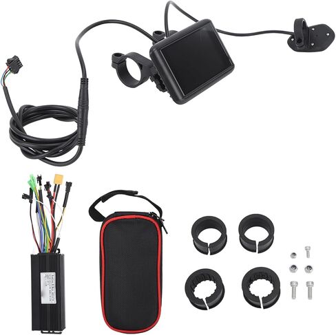 وحدة تحكم المحرك الكهربائي، وحدة تحكم محرك الدراجة الكهربائية، شاشة LCD، وحدة تحكم كهربائية 30 أمبير 3 أوضاع مع حقيبة وحدة تحكم لوحة UKC1 in Kuwait