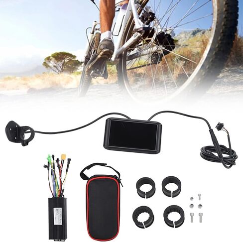 وحدة تحكم المحرك الكهربائي، وحدة تحكم محرك الدراجة الكهربائية، شاشة LCD، وحدة تحكم كهربائية 30 أمبير 3 أوضاع مع حقيبة وحدة تحكم لوحة UKC1 in Kuwait