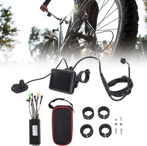 وحدة تحكم المحرك الكهربائي، وحدة تحكم محرك الدراجة الكهربائية، شاشة LCD، وحدة تحكم كهربائية 30 أمبير 3 أوضاع مع حقيبة وحدة تحكم لوحة UKC1 in Kuwait