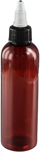 6Pcs 4 oz Refillable Bottles, 120ml Amber Bottle, Dispensing Squeeze Bottles, Empty Plastic Container with Twist Open Cap for Liquids, Oils in Saudi Arabia