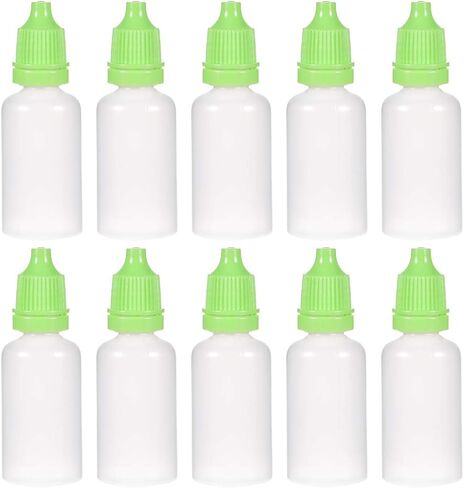 uxcell Plastic Dropper Bottles, 20ml/0.68 oz Empty Squeezable Dropper Bottle with Cap, Black, Pack of 20 in Saudi Arabia