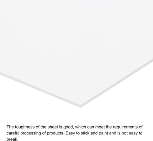 MECCANIXITY ABS Plastic Sheet 12 Inch x 8 Inch x 0.06 Inch ABS Styrene Sheets for Building Model DIY Crafts Panel White 2 Pcs in Saudi Arabia