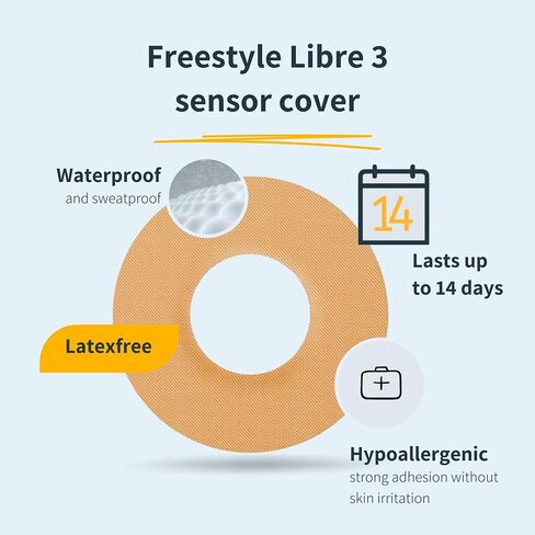 10 × أغطية مستشعر Freestyle Libre 3، رقعة حلقية، تدوم حتى 14 يومًا، مقاومة للعرق ومقاومة للماء، CGM، حماية جهاز مراقبة الجلوكوز، قوس قزح in Saudi Arabia