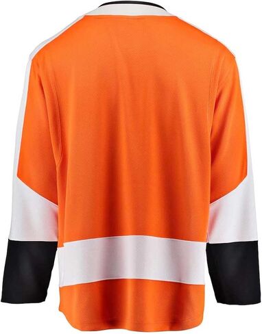 جيرسي هوكي من Fanatics Youth Philadelphia Flyers Home Breakaway مقاس S/M للأعمار من 8 إلى 12 عامًا، جيرسي هوكي مرخص من NHL برتقالي وأبيض، مقاس صغير-متوسط in Saudi Arabia