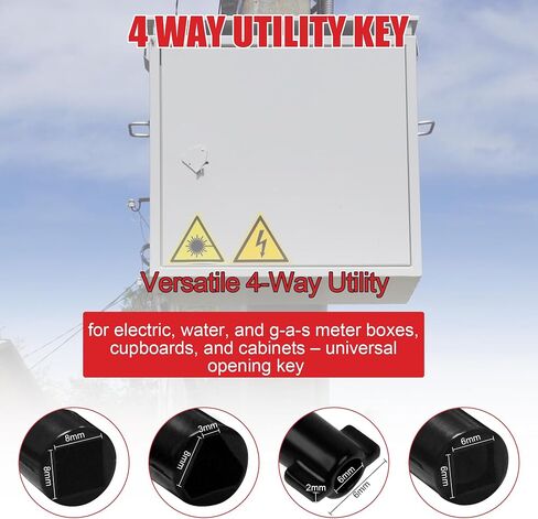 36 Inch Water Meter Key Wrench,Water Shut Off Tool,Enforced Steel T-Handle,4-Way Multi-Functional Utility Key,Shutoff Valve Tool (36 Inch) in Saudi Arabia