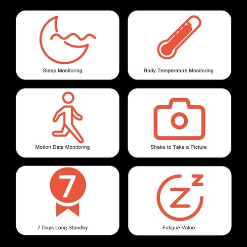 جهاز تتبع اللياقة البدنية الذكي Septpenta، حلقة تعقب الصحة لأكسجين الدم وضغط الدم ومعدل ضربات القلب وتتبع النوم، حلقة تعقب اللياقة البدنية بلوتوث مقاومة للماء لأي سيناريو (20) in Kuwait