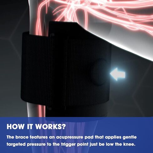 Sciatica Pain Relief Devices Brace, Sciatica Ease Nerve Pain Relief Brace for Men Women, Upgraded Knee Braces with Dual Pressure Pads for Maximum Lower Back Pain Relief in Saudi Arabia