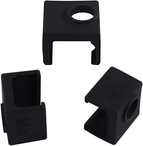 3D Printer MK10 Silicone Socks, Aokin 3 Pcs MK10 Heater Block Silicone Cover for Wanhao Duplicator i3 Makerbot 2 QIDI Tech Flashforge, Black in Saudi Arabia