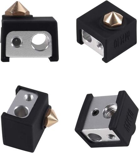 3D Printer MK10 Silicone Socks, Aokin 3 Pcs MK10 Heater Block Silicone Cover for Wanhao Duplicator i3 Makerbot 2 QIDI Tech Flashforge, Black in Saudi Arabia