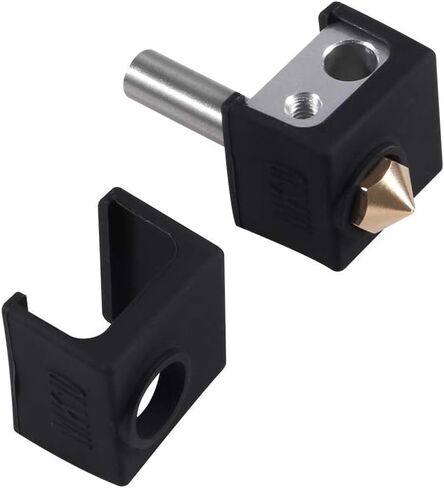 3D Printer MK10 Silicone Socks, Aokin 3 Pcs MK10 Heater Block Silicone Cover for Wanhao Duplicator i3 Makerbot 2 QIDI Tech Flashforge, Black in Saudi Arabia