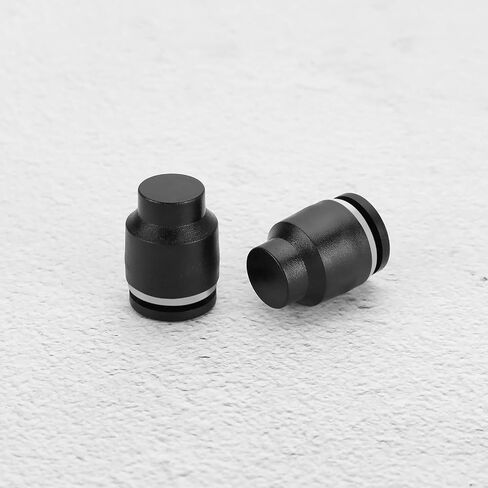 10PCS 10mm OD Push to Connect Fitting Pneumatic Cap Tubing Quick Cap Plug Fitting Air Tool Accessories for Pipe Tube(Black) in Saudi Arabia