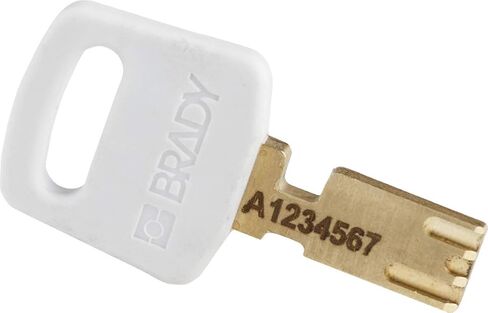 Brady SafeKey Lockout Padlock - Nylon - Orange - 1.0" Plastic Shackle Vertical Clearance - Keyed Different in Saudi Arabia
