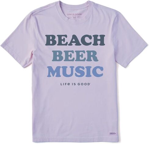 Life is Good Beach Beer Music Crusher-Lite™ Tee in Saudi Arabia