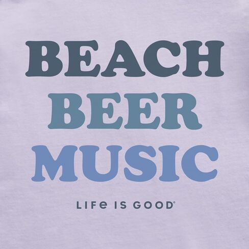Life is Good Beach Beer Music Crusher-Lite™ Tee in Saudi Arabia
