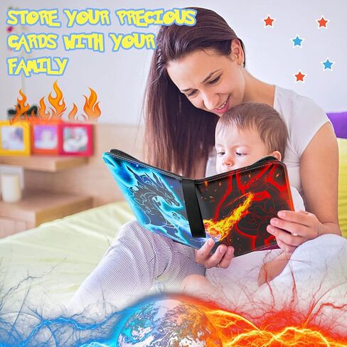 حافظة بطاقات هوسيتا مع 900 بطاقة جيب، ألبوم بطاقات تداول، 50 كم، حامل كتب بطاقات 9 جيوب، يناسب جامع مجموعة بطاقات ألعاب TCG in Kuwait