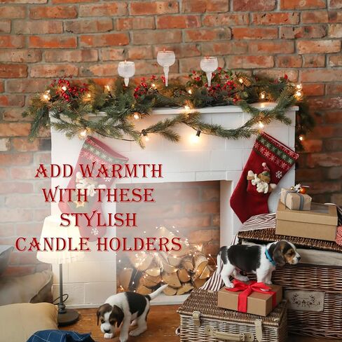 طقم حامل شموع تي لايت مكون من 3 | حاملات شموع نذرية من زجاج الإعصار شفافة بحافة ذهبية | 2 بوصة فتحة × 7 بوصة، 8 بوصة، 9 بوصة طول in Kuwait