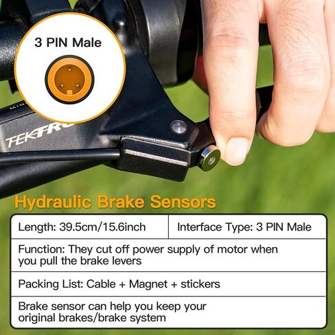 BAFANG ebike مستشعر الفرامل الهيدروليكية قطع الطاقة كابل فرامل يد BBS01 BBS02 BBSHD منتصف محرك المحرك ومجموعة تحويل eBike in Kuwait