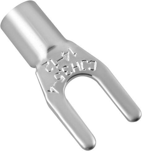 uxcell 100x Fork Type Copper Non-Insulated Spade Terminals SNB3.5-4, 14-12 Wire Size, 6 Stud Size in Saudi Arabia