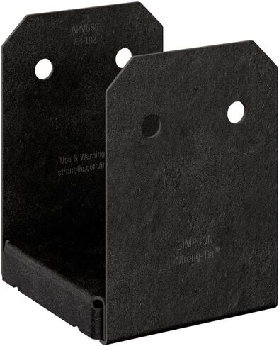 Simpson Strong-Tie Outdoor Accents Avant Collection ZMAX, Black Powder-Coated Post Base for 6x6 in Saudi Arabia