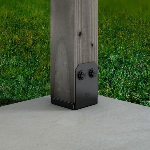 Simpson Strong-Tie Outdoor Accents Avant Collection ZMAX, Black Powder-Coated Post Base for 6x6 in Saudi Arabia