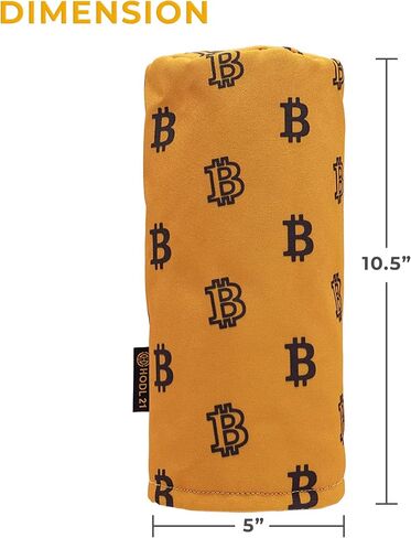 Bitcoin Golf Club Driver Headcover | Premium Barrel Style Headcovers | Fits Most Drivers in Saudi Arabia