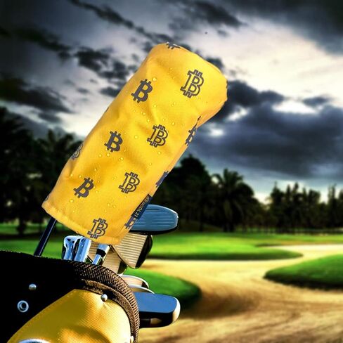 Bitcoin Golf Club Driver Headcover | Premium Barrel Style Headcovers | Fits Most Drivers in Saudi Arabia