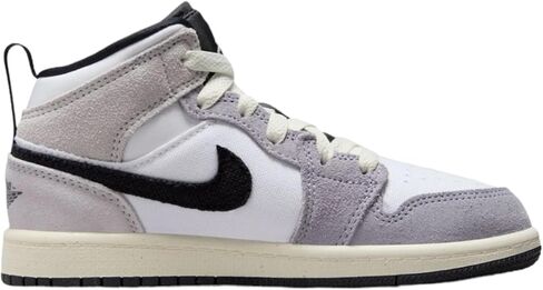 NIKE Air Jordan 1 Mid SE Craft PS Preschool Little Kids' Shoes 'Inside Out - Cement Grey' (FD9090 002) in Saudi Arabia