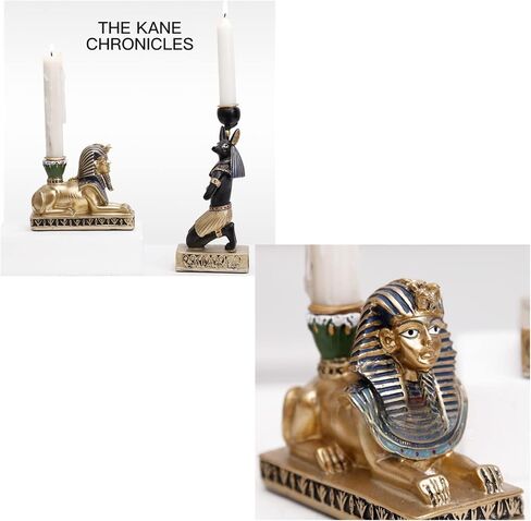 3PCS Antique Egyptian Style Candle Holder, Durable and Break Resistant, Ideal for Table Decor, Study Decoration，Birthday Parties, and Gifting for Collectors of Both Genders. in Saudi Arabia