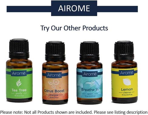 زيت عطري معتمد من Airomé بدرجة علاجية نقية 100%، من مصادر أخلاقية، غير معدّل وراثيًا | زجاجة عنبر زجاجية سعة 15 مل، ليمون (ليمون حمضي) in Kuwait