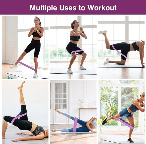 Resistance Loop Exercise Bands, Resistance Workout Elastic Band for Men and Women Resistance Bands Exercise Workout Bands for Home Fitness, Stretching, Strength Training, Physical Therapy in Saudi Arabia