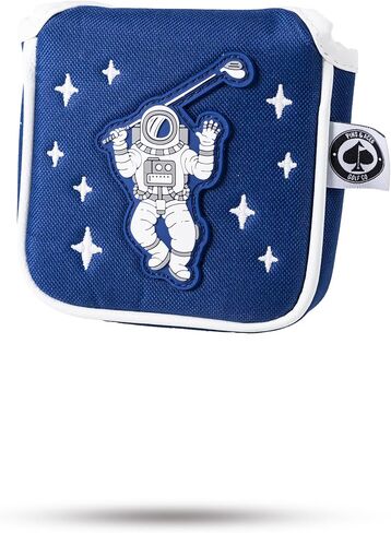 Pins & Aces NASA Head Cover - Premium, Hand-Made Leather Headcover - NASA Space Shuttle, Tour Quality Golf Club Cover - Style and Customize You Golf Bag in Saudi Arabia
