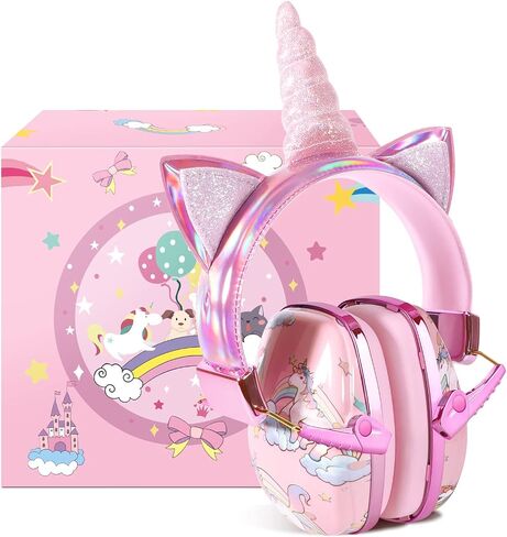 Kids Ear Protection,Noise Cancelling Sound Proof Headphones for Toddlers Children Teens,Sound Blocking Kids Hearing Protection Earmuffs for Concerts,Autism,Unicorn Gifts for Girls Age 1 Up in Saudi Arabia