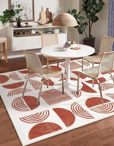 سجادة بوهو وردية قابلة للغسل مقاس 3×5 من لايف بوكس ​​للمدخل الداخلي، سجادة بوهو غير قابلة للانزلاق لغرفة نوم الفتيات، سجادة حديثة ناعمة في منتصف القرن لغرفة النوم، سجادة صغيرة غير قابلة للتساقط لمطبخ غرفة الأطفال in Kuwait