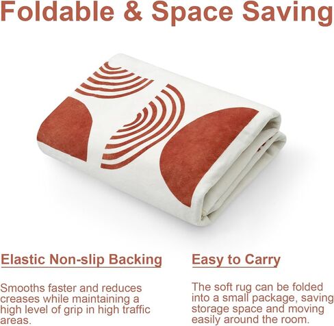 سجادة بوهو وردية قابلة للغسل مقاس 3×5 من لايف بوكس ​​للمدخل الداخلي، سجادة بوهو غير قابلة للانزلاق لغرفة نوم الفتيات، سجادة حديثة ناعمة في منتصف القرن لغرفة النوم، سجادة صغيرة غير قابلة للتساقط لمطبخ غرفة الأطفال in Kuwait