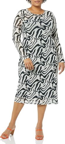 TEREA Women's Kenzie Mesh Midi Dress in Saudi Arabia