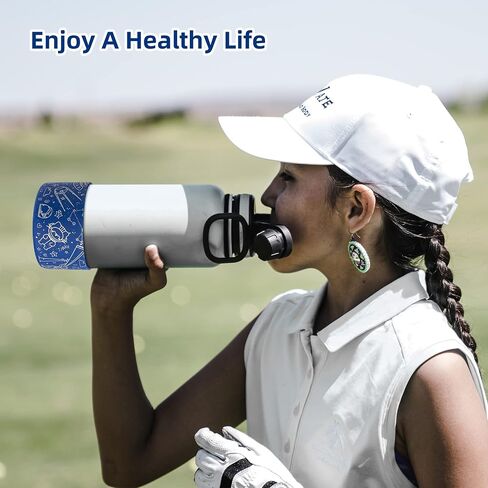 Water Bottle Boot Sleeve, Protective Silicone Boot Compatible with Hydro Flask Water Bottle, Simple Modern, Yeti (Universe, Astronaut) in Saudi Arabia