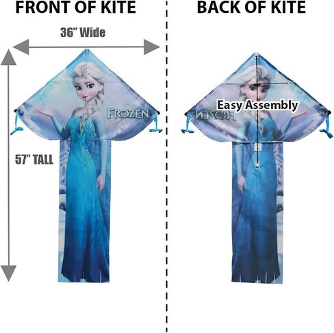 WindNSun BreezyFlier 57 Licensed Nylon Long Tail Delta Kites with SkyTails, Kite Handle, and Kite String in Saudi Arabia