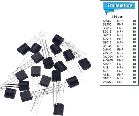 مجموعة مكونات إلكترونية مكونة من 1950 قطعة، ومقاومات، وصمام ثلاثي، ومكثفات، وثنائيات، وثنائي الفينيل متعدد الكلور، ومقياس الجهد، ومقاومة متغيرة، ومكبر صوت لـ Arduino UNO MEGA2560 Raspberry Pi MCU in Kuwait