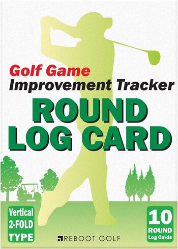 Reboot Golf Vertical Opening Round Log Cards for Golf Improvement Scorekeeping 90 and 100 Cuts, white in Saudi Arabia