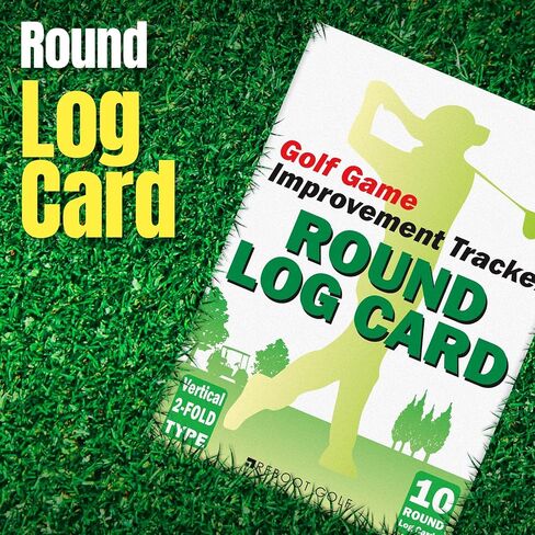 Reboot Golf Vertical Opening Round Log Cards for Golf Improvement Scorekeeping 90 and 100 Cuts, white in Saudi Arabia