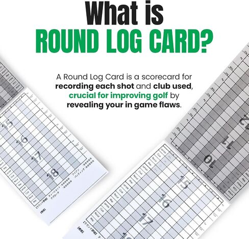 Reboot Golf Vertical Opening Round Log Cards for Golf Improvement Scorekeeping 90 and 100 Cuts, white in Saudi Arabia