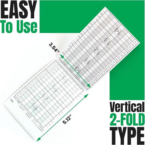 Reboot Golf Vertical Opening Round Log Cards for Golf Improvement Scorekeeping 90 and 100 Cuts, white in Saudi Arabia