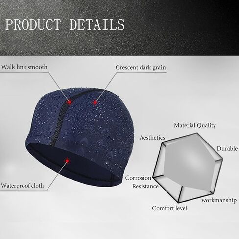 Fabric Swim Cap for Men Nylon Swim Cap Bathing Cap for Adult Swim Hat Waterproof Swim Cap for Long Hair Men Women in Saudi Arabia