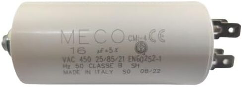Made in Italy Motor Electrolytic Comar Condenser Capacitor 16 UF - 15.3UF ~ MKA 16UF ~ 16.8UF 450V Vac in Saudi Arabia